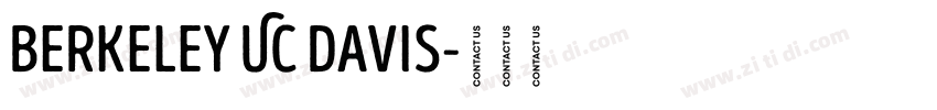 Berkeley UC Davis字体转换